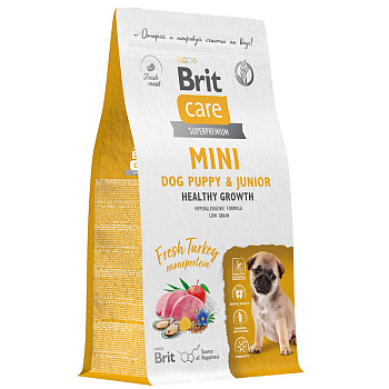 Brit Care Dog Puppy&Junior S Healthy Growth, 400г