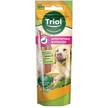 Triol Колбаски из утки для собак, 40г