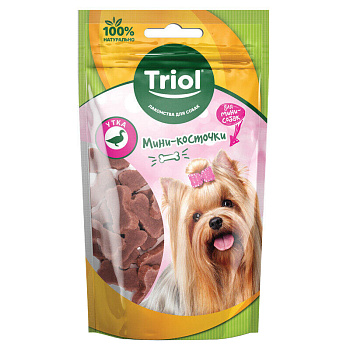 Triol Мини-косточки из утки для мини-собак, 50г