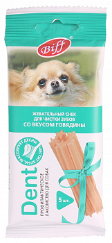 Жевательный снек DENT со вкусом говядины, 35г
