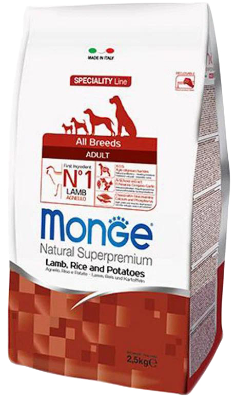 Monge Dog Adult All Breeds (ягненок, рис, картофель)