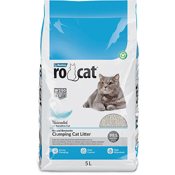 RO-CAT Наполнитель бентонитовый (без аромата), 5л