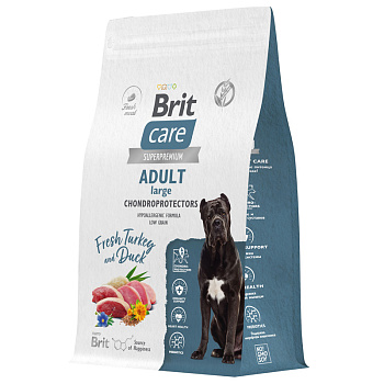 Brit Care Dog Adult Large Chondroprotectors (индейка, утка), 3кг