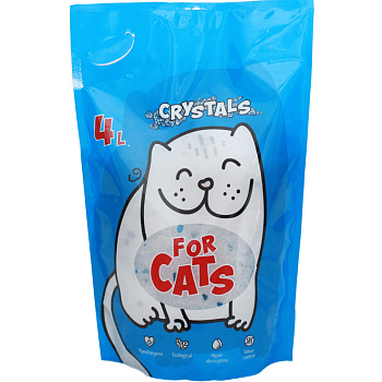 FOR CATS наполнитель силикагелевый 4л