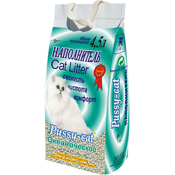 Наполнитель Pussy Cat океанический, 10л