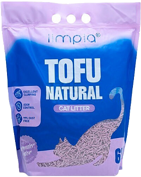 Наполнитель Limpia Tofu Лаванда, 6л