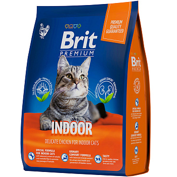 Корм Brit Premium Cat Indoor (курица), 400г