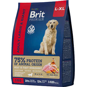 Brit Premium Dog Adult Large and Giant 1кг (развес)