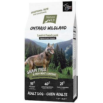 Natura Wild Ontario Wildland (ягненок, свинина), 1кг (развес)