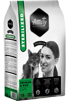 Amity Premium Sterilized (курица и рис), 1кг (развес)