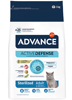Advance Cat Sterilized (индейка), 1кг (развес)