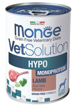 Monge VetSolution Hypo Monoprotein Dog (ягненок), 400г