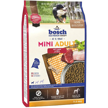 Bosch Adult Mini (ягненок, рис), 1кг (развес)