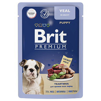 Brit Premium для щенков всех пород (телятина), 85г