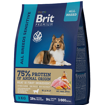 Brit Premium Dog Sensitive 1кг (развес)