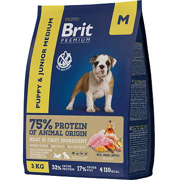 Brit Premium Puppy & Junior Medium 1кг