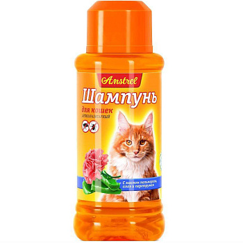 Amstrel Антипаразит. шампунь для кошек, 120мл