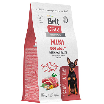 Brit Care Adult Mini Delicious Taste (индейка и утка), 400г