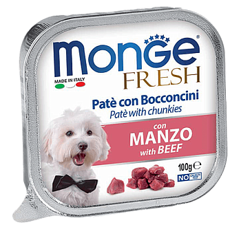 Monge Dog Fresh паштет (говядина), 100г