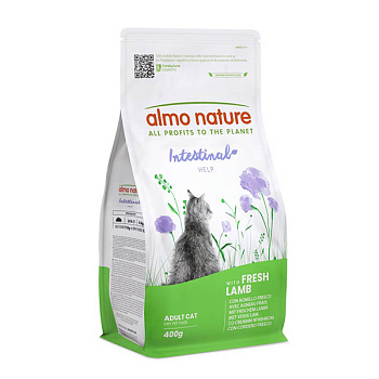 Almo Nature Holistic для кошек с чувств. пищ. с Ягненком, 400г