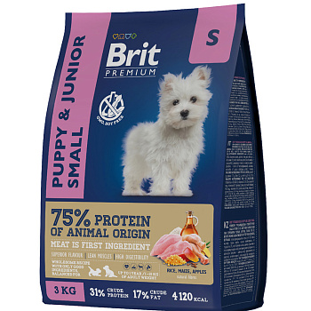 Brit Premium Puppy & Junior Small 1кг