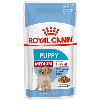 Royal Canin Puppy Medium (в соусе), 140г